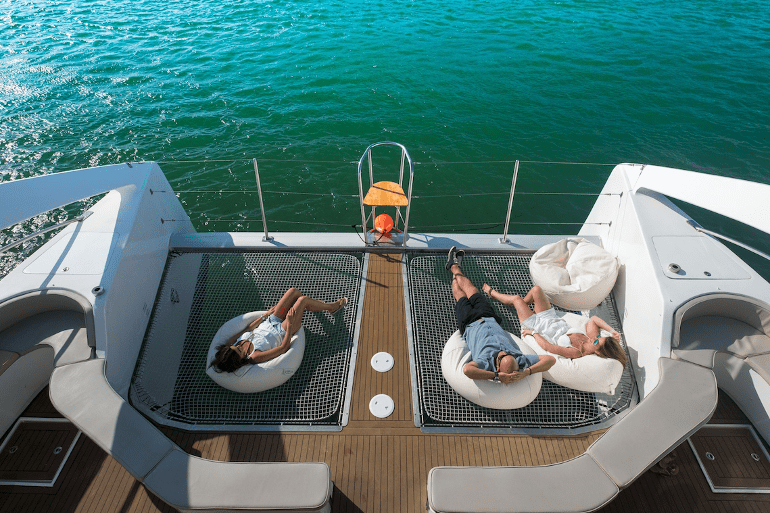 Relaxing on a Boat | LisbonYacht